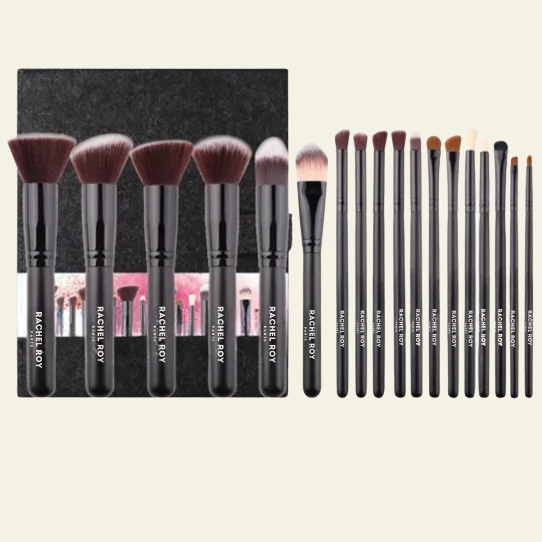 18 Parça Pro Kabuki Makyaj Fırça Seti