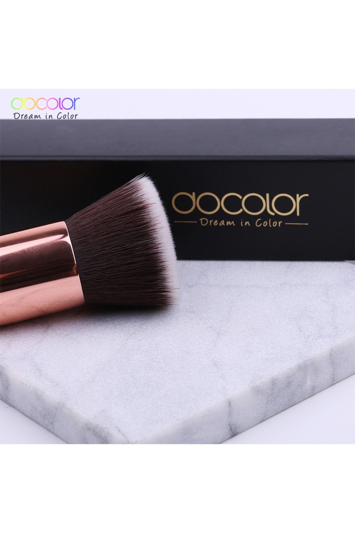 Flat Düz Kabuki Fondöten Fırça Likit,sıvı, Bb Krem,toz Yüz Fırçası