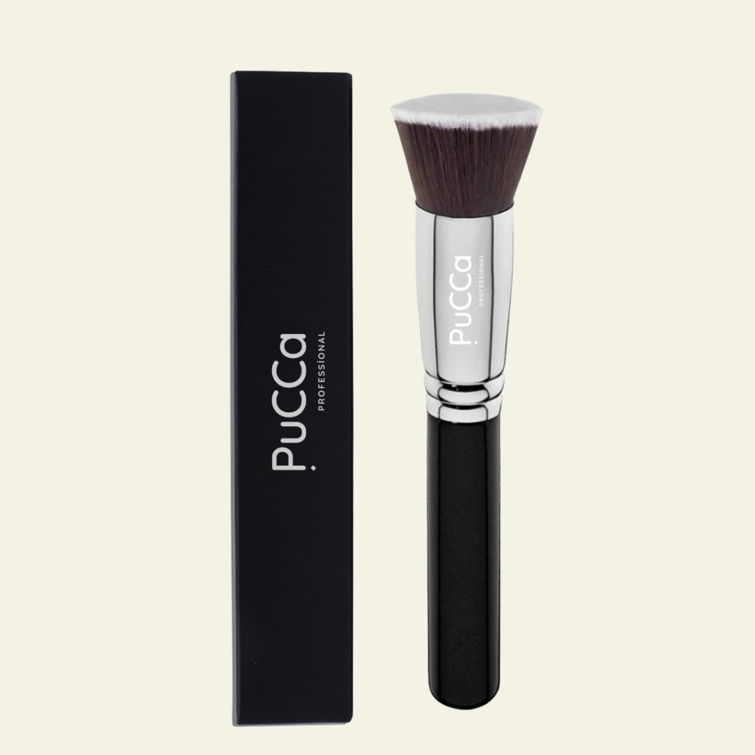 Silver Flat Düz Kabuki Fondöten Fırçası Likit,sıvı, Bb Krem,toz Yüz Fırçası