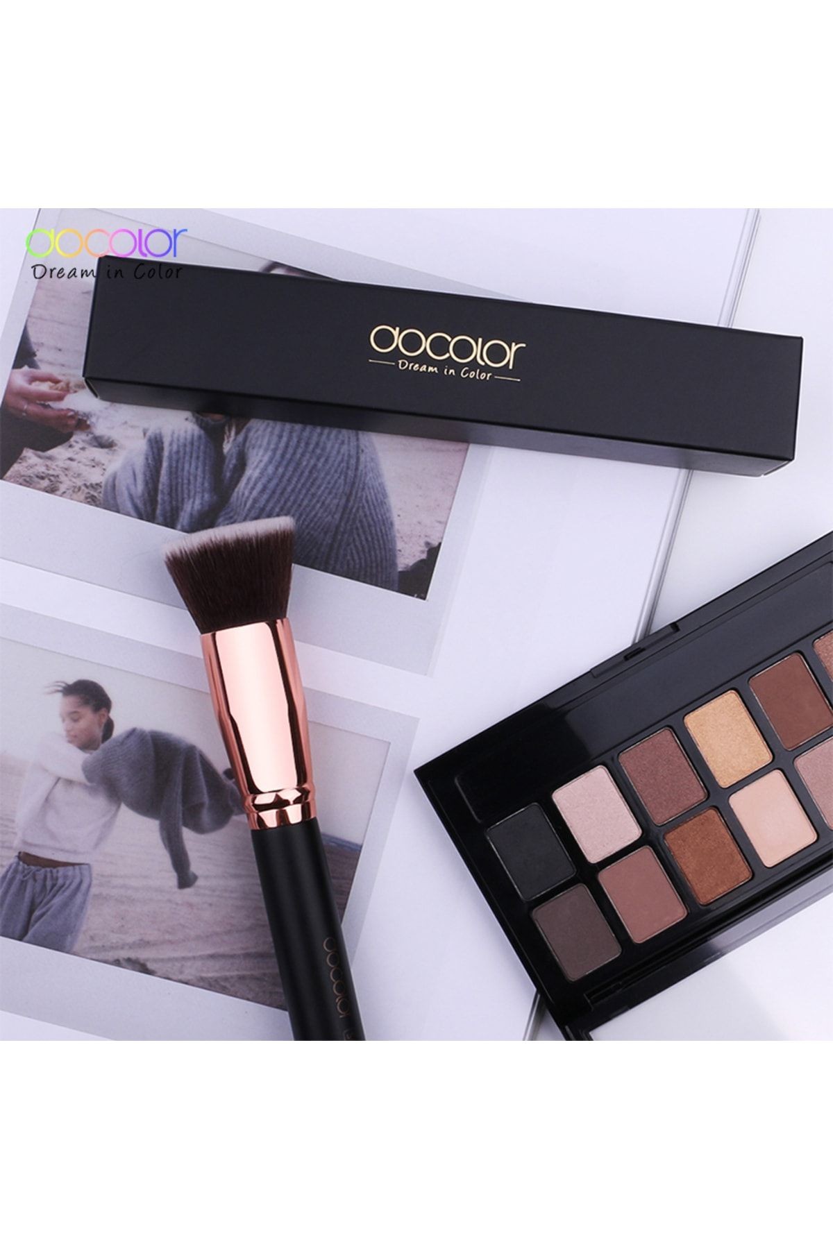 Flat Düz Kabuki Fondöten Fırça Likit,sıvı, Bb Krem,toz Yüz Fırçası