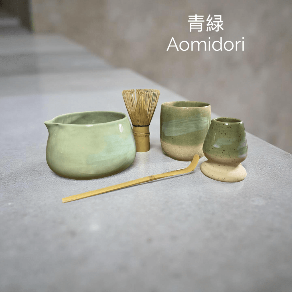 Aomidori – 3 Parça El Yapımı Matcha Seremoni Seti