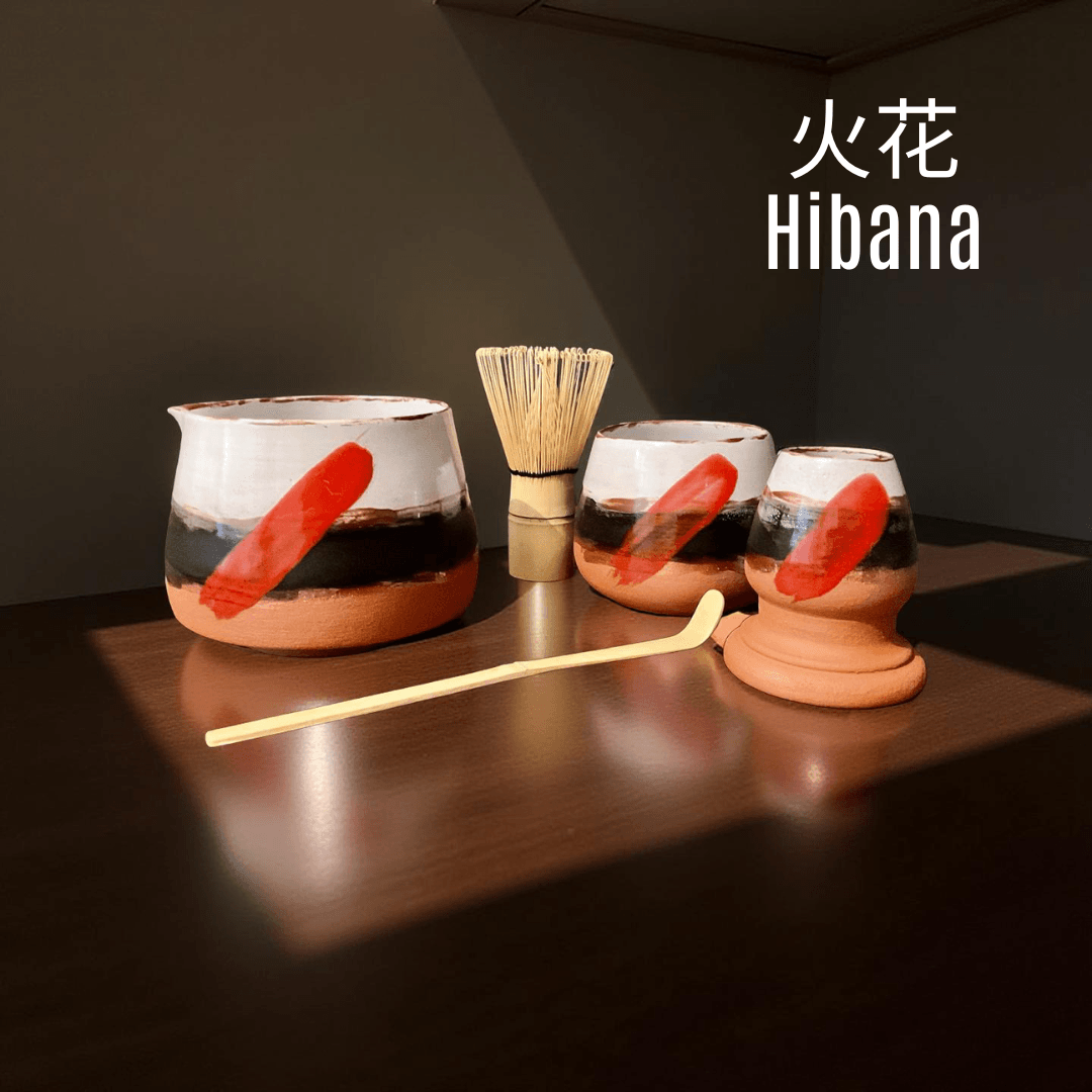 Hibana –Kıvılcım | El Yapımı Matcha Seremoni Seti (3 Parça)