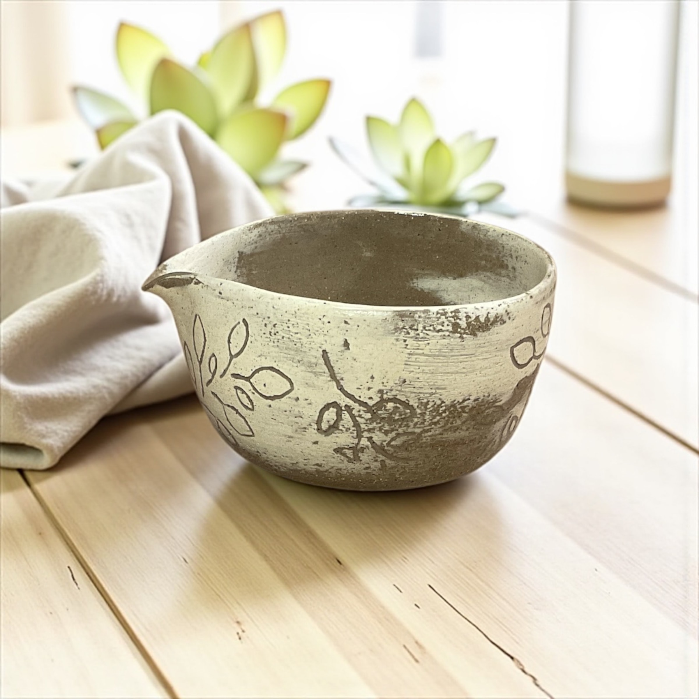 Hazumi – El Yapımı Seramik Matcha Kasesi (Chawan)