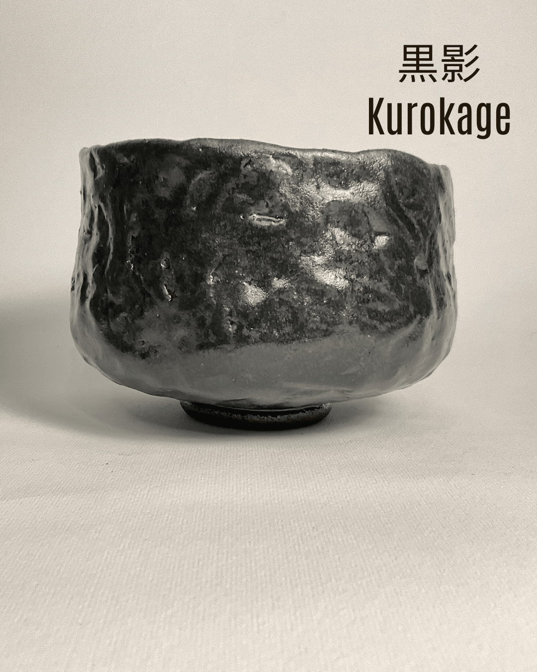 Kurokage – Siyah Gölge I. El Yapımı Matcha Kasesi (Chawan)