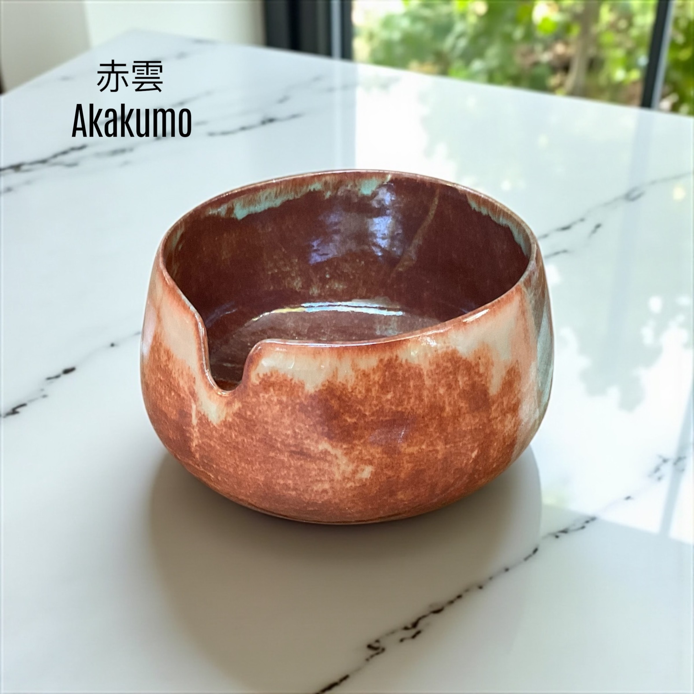Akakumo – Kızıl Bulut | El Yapımı Matcha Kasesi (Chawan)