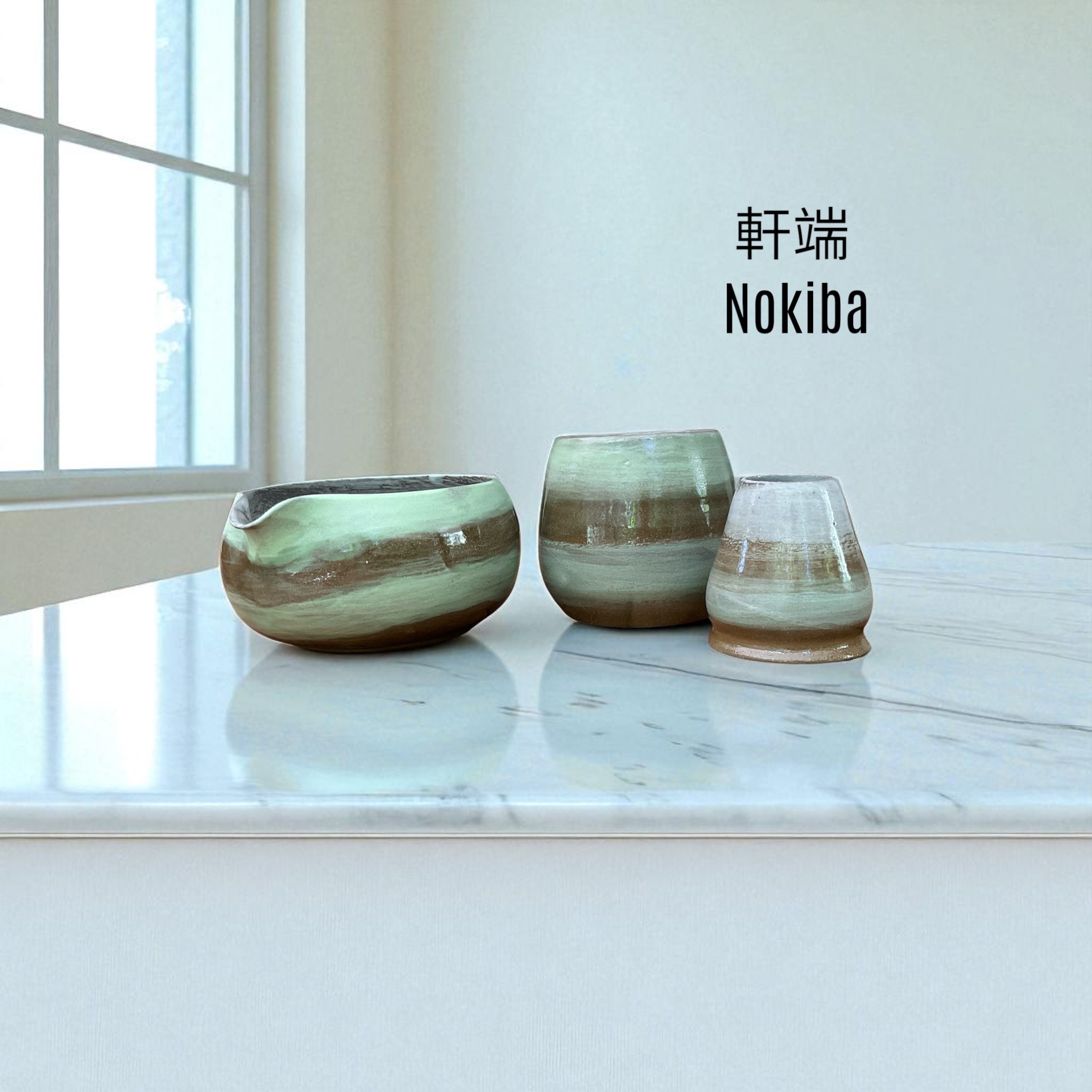 Nokiba – Saçak Altı | El Yapımı Matcha Seremoni Seti (3 Parça)
