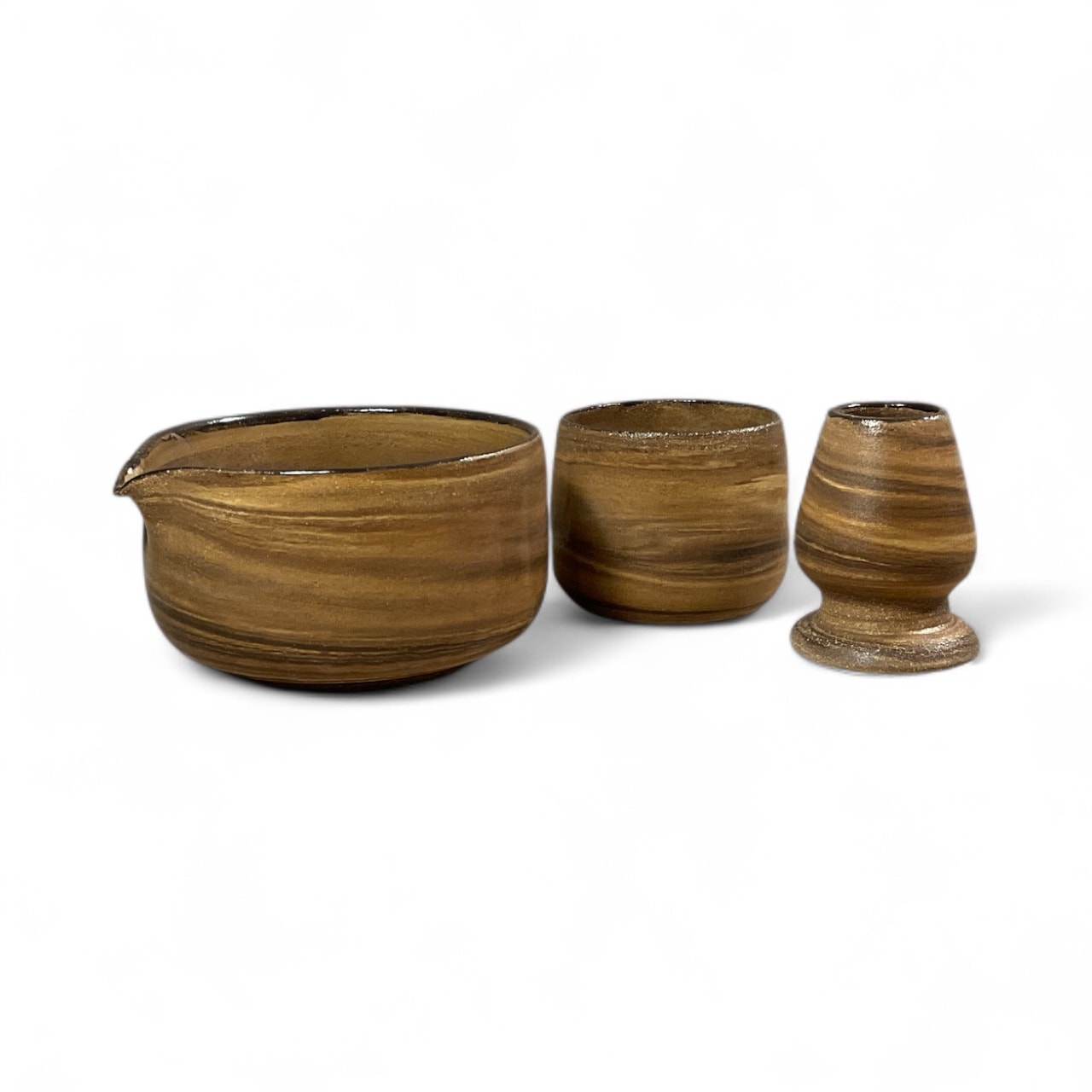 Mokume – El Yapımı Matcha Seremoni Seti (3 Parça)