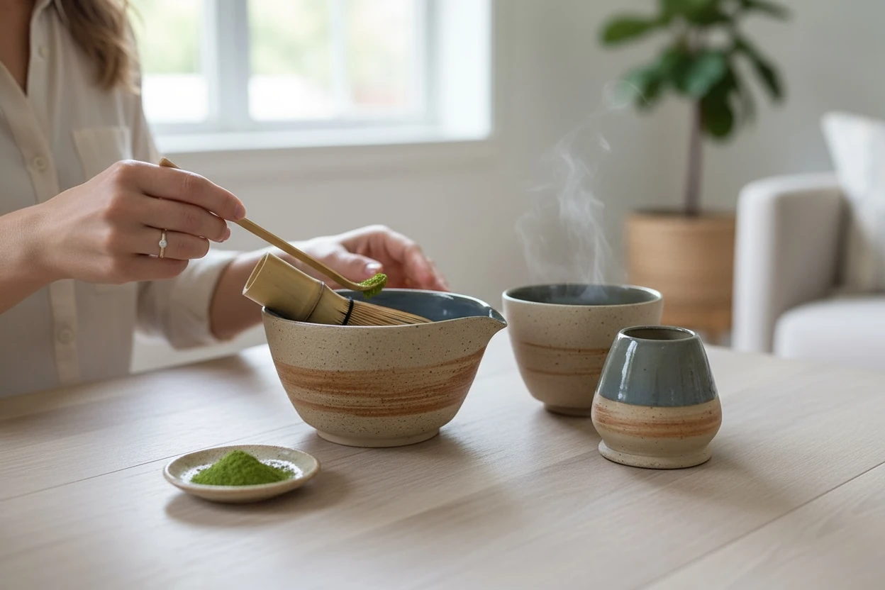 Sora no Kiri – Gökyüzü Sisi - Matcha Seremonisi Seti (3 Parça)