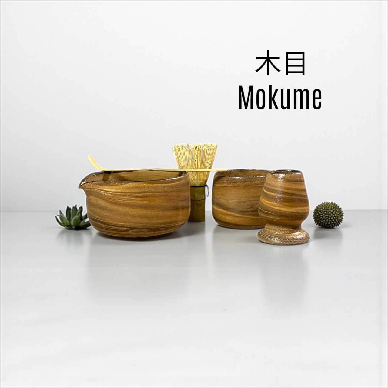 Mokume – El Yapımı Matcha Seremoni Seti (3 Parça)