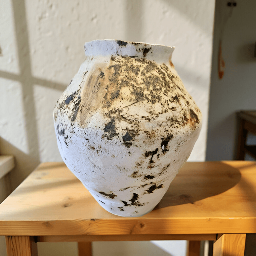 El Yapımı Raku Seramik Küp