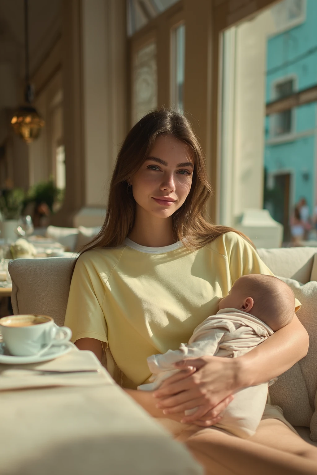 2'li Gizli Fermuarlı Emzirme Üstü