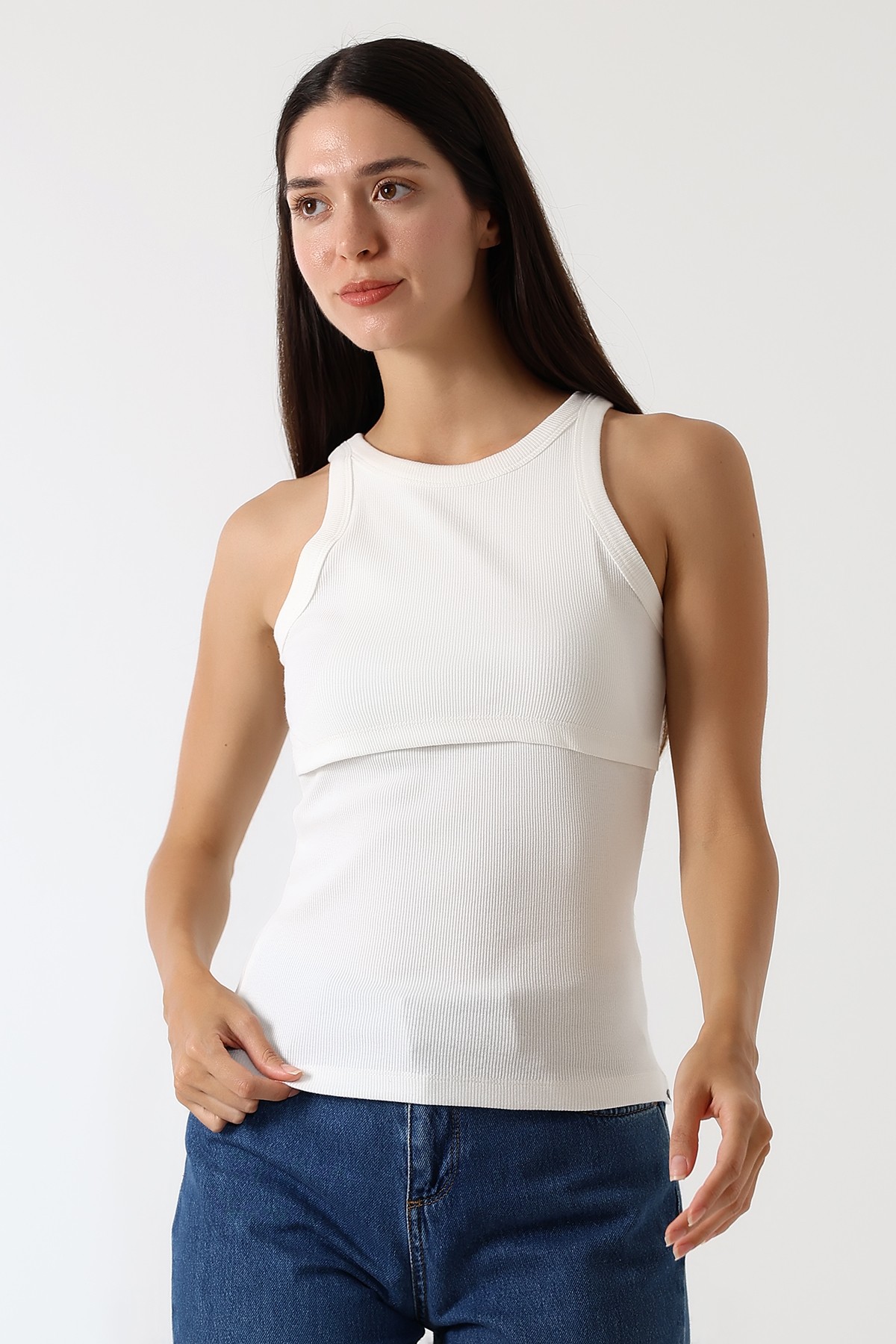 Côte Tank – Ribana Emzirme Atlet / Ekru