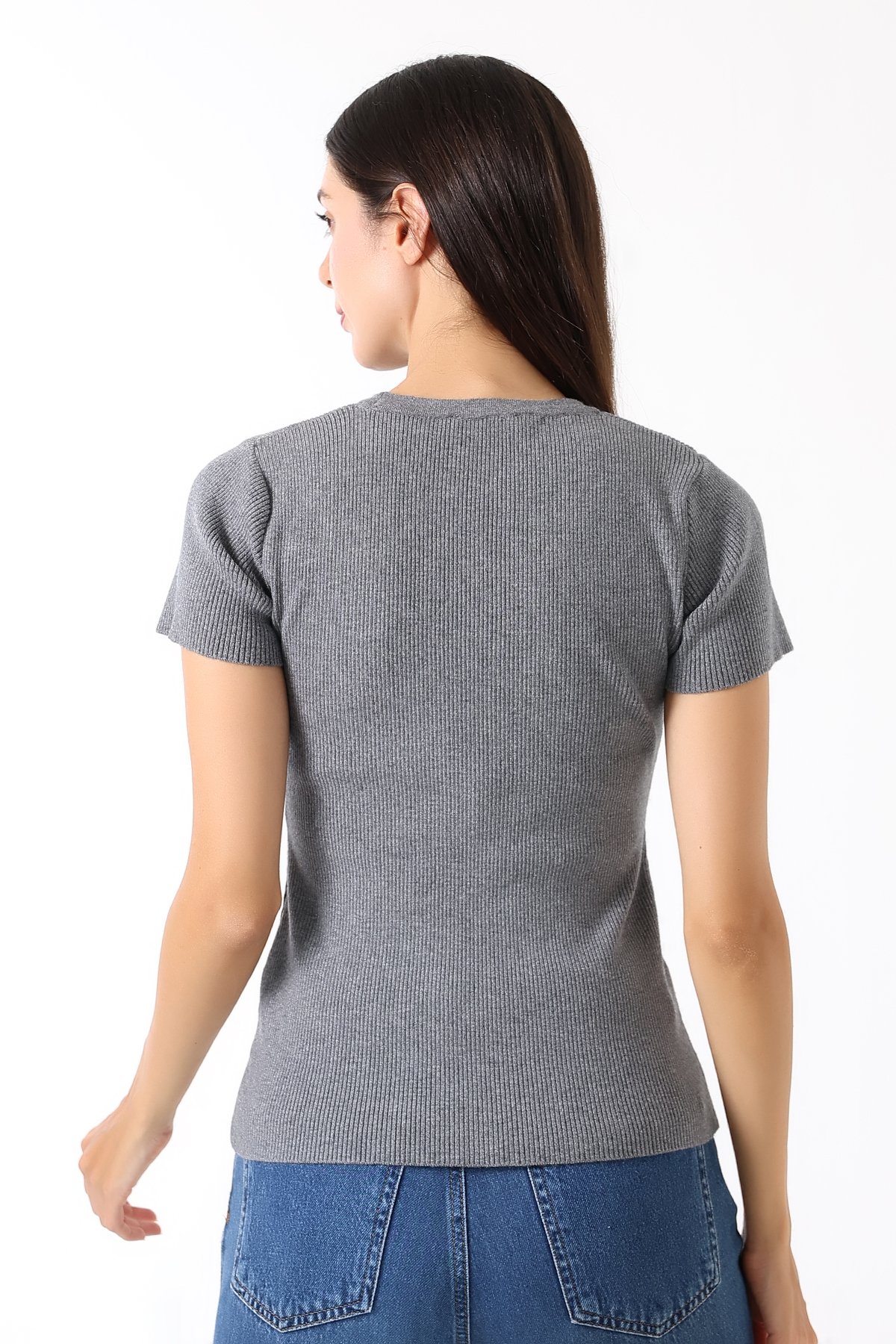 Nour Tee – Triko Emzirme T-Shirt / Gri