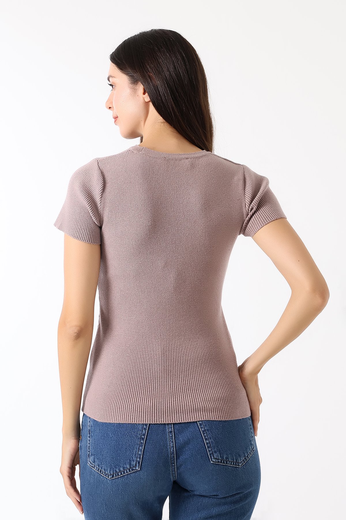 Nour Tee – Triko Emzirme T-Shirt / Gül Kurusu