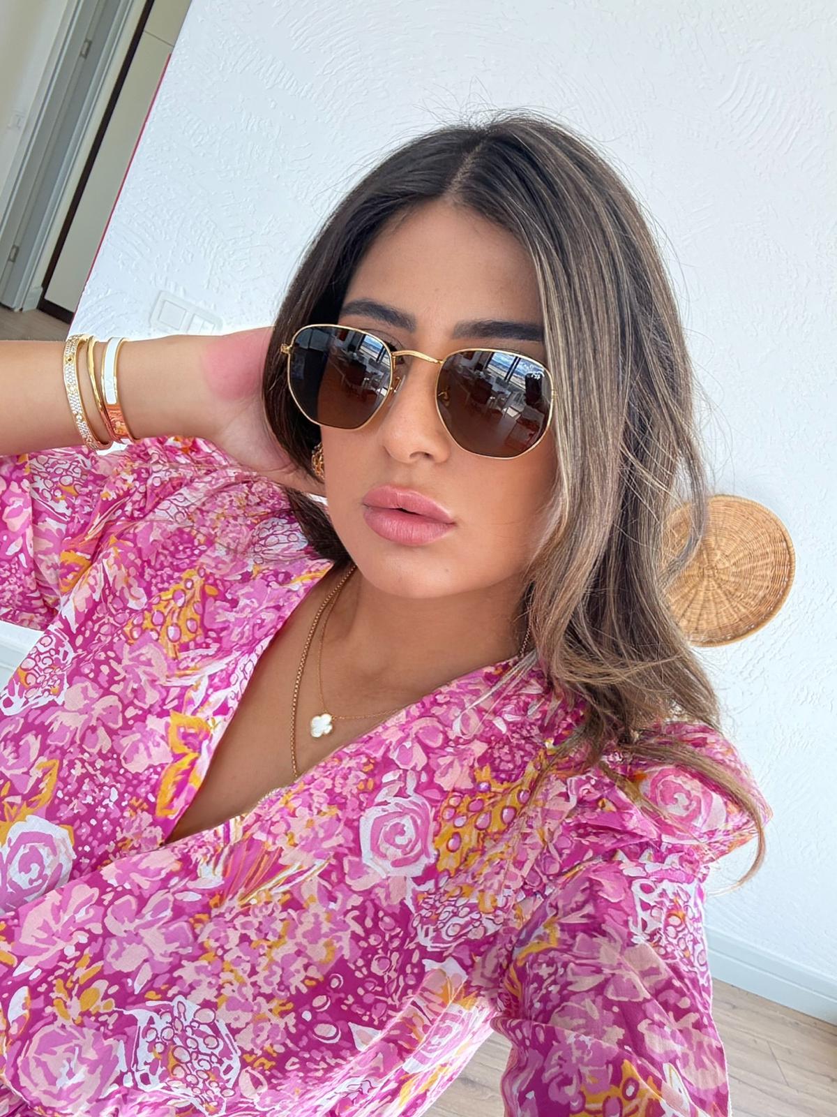 RB Beşgen Form Kutu Detaylı Gözlük  