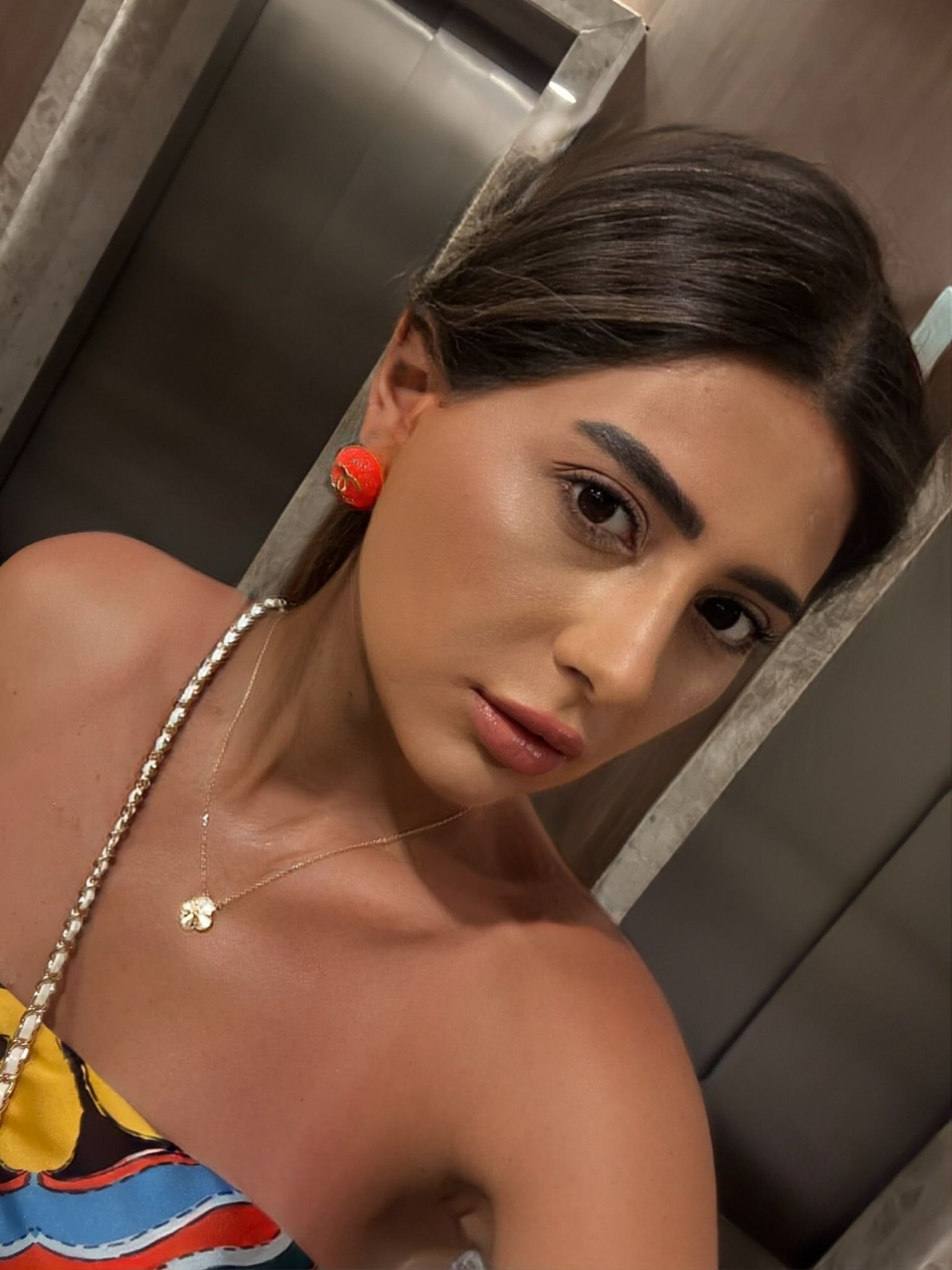 CLN Küpe Gold Turuncu