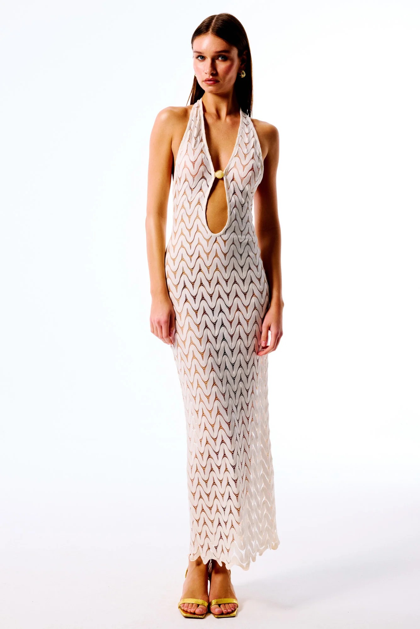LEONA Maxi Elbise - White