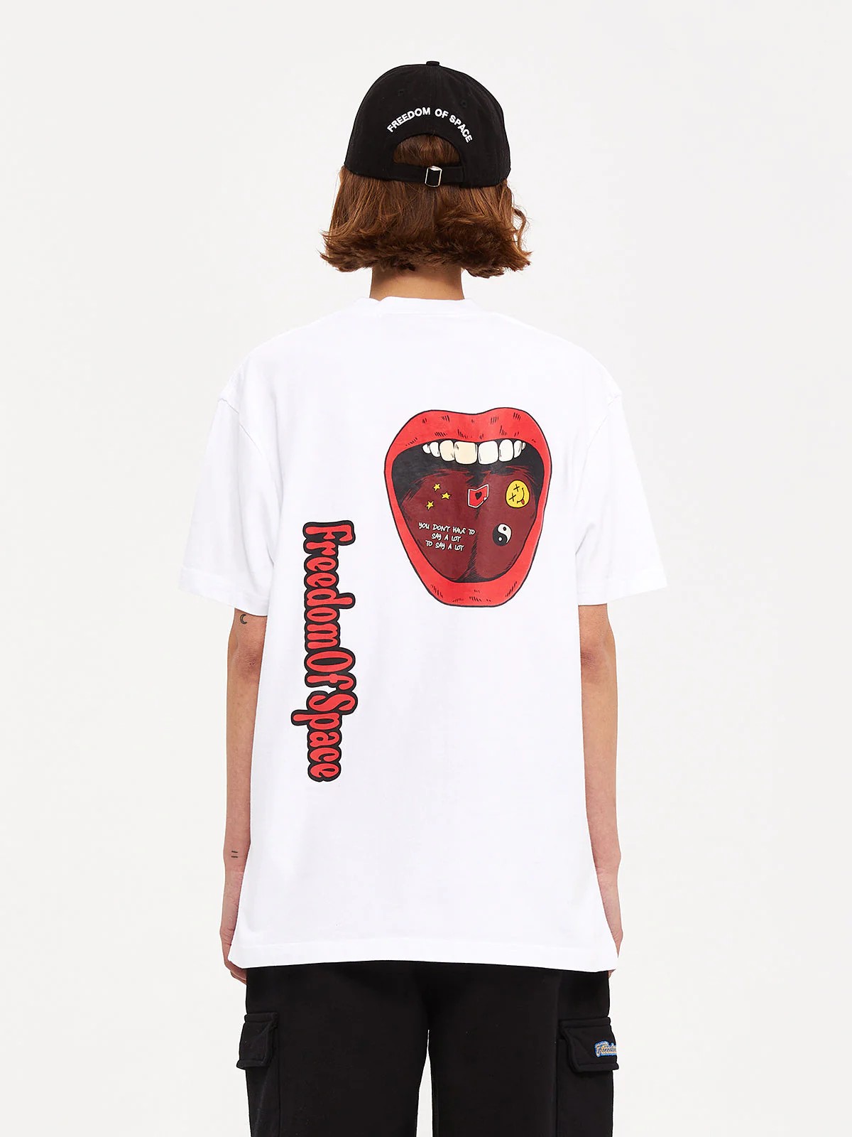 LIPS T-shirt - Beyaz