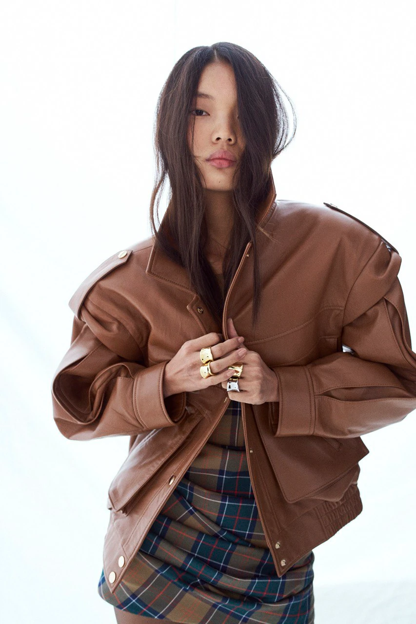 ISABELLE Deri Ceket - Camel