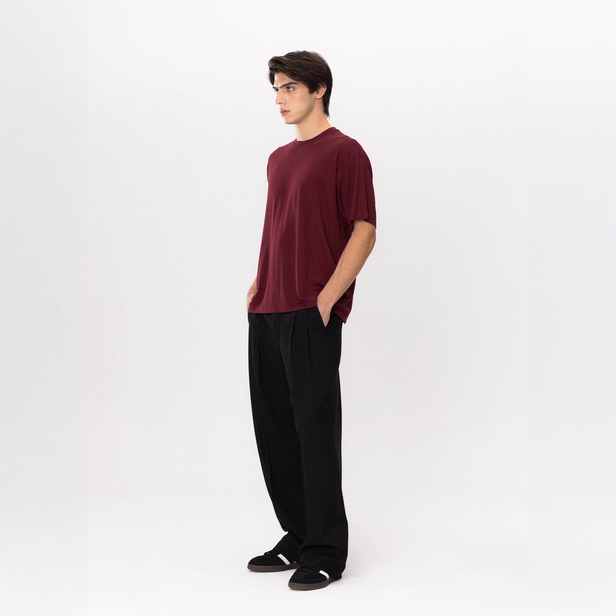 SOFT TOUCH T-Shirt- Bordo 