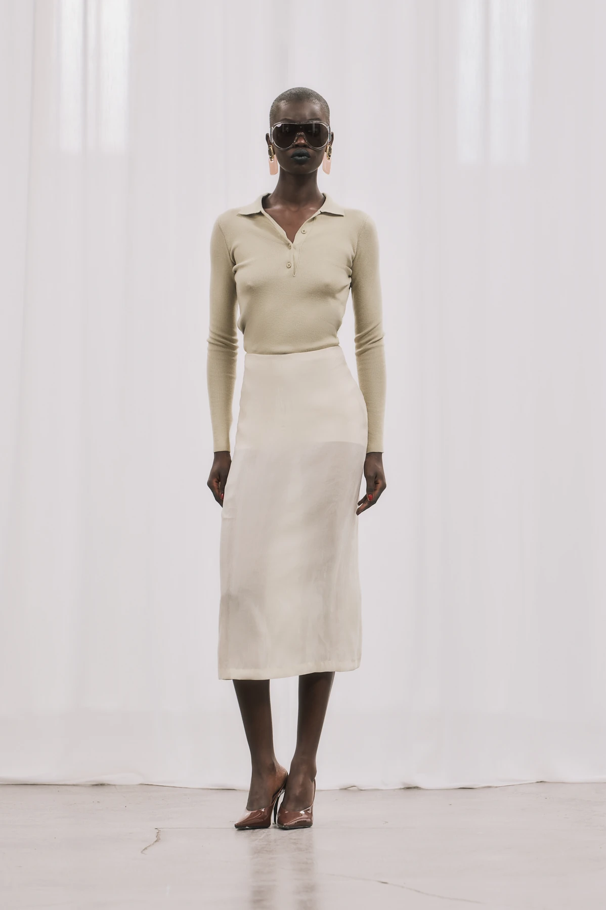 REVA Yakalı Triko - Lime