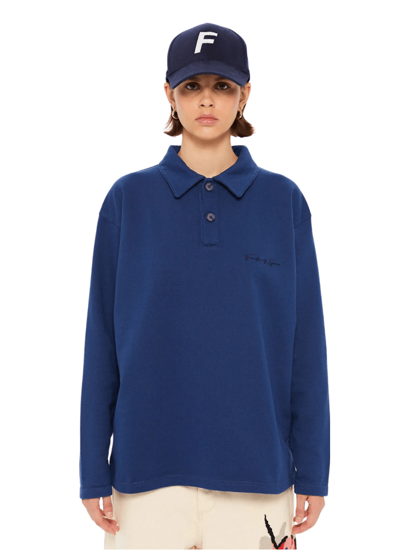 SIGNATURE Polo Sweatshirt - Lacivert