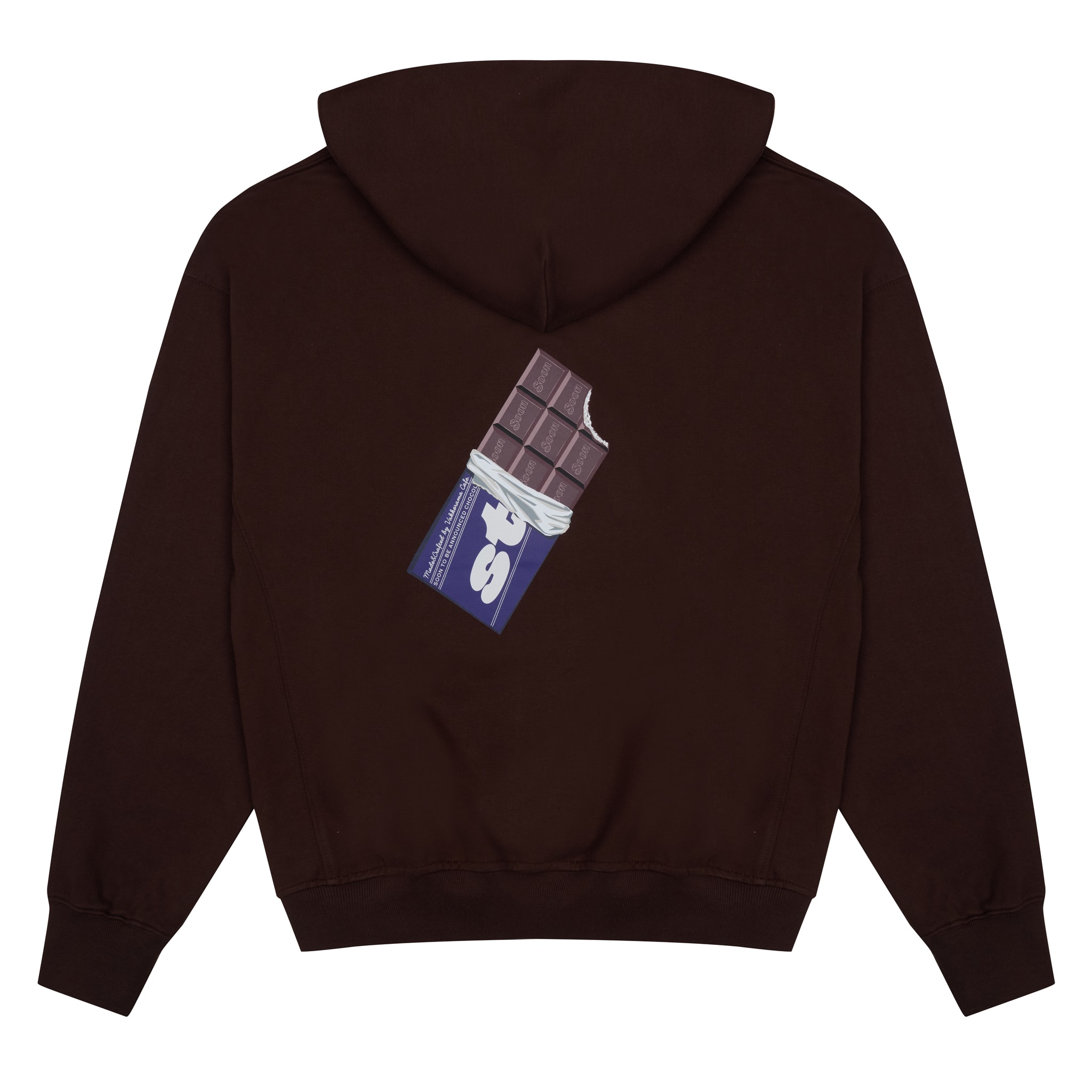DARK CHOCOLATE Zip Hoodie - Koyu Kahverengi