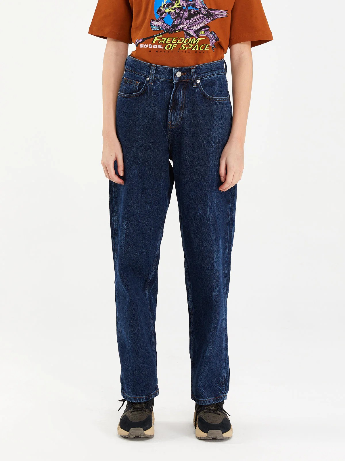 LOOSE FIT JEANS - Lacivert