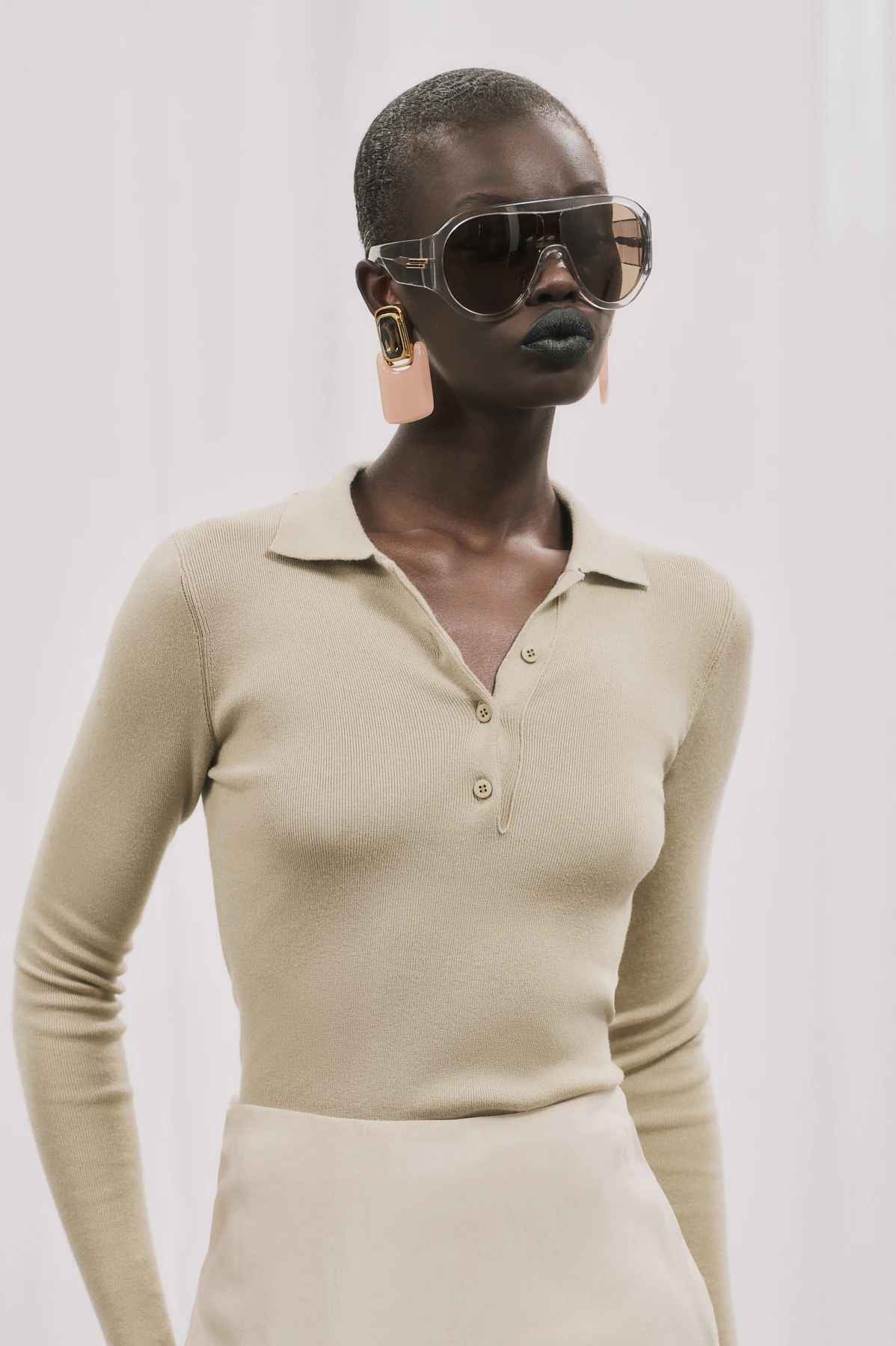 REVA Yakalı Triko - Lime