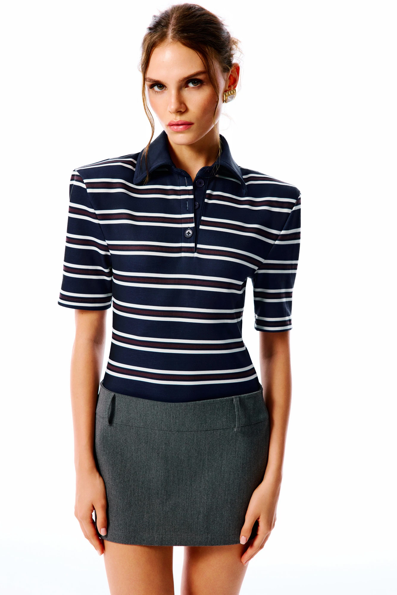 CLAIRE Mini Etek- Gri