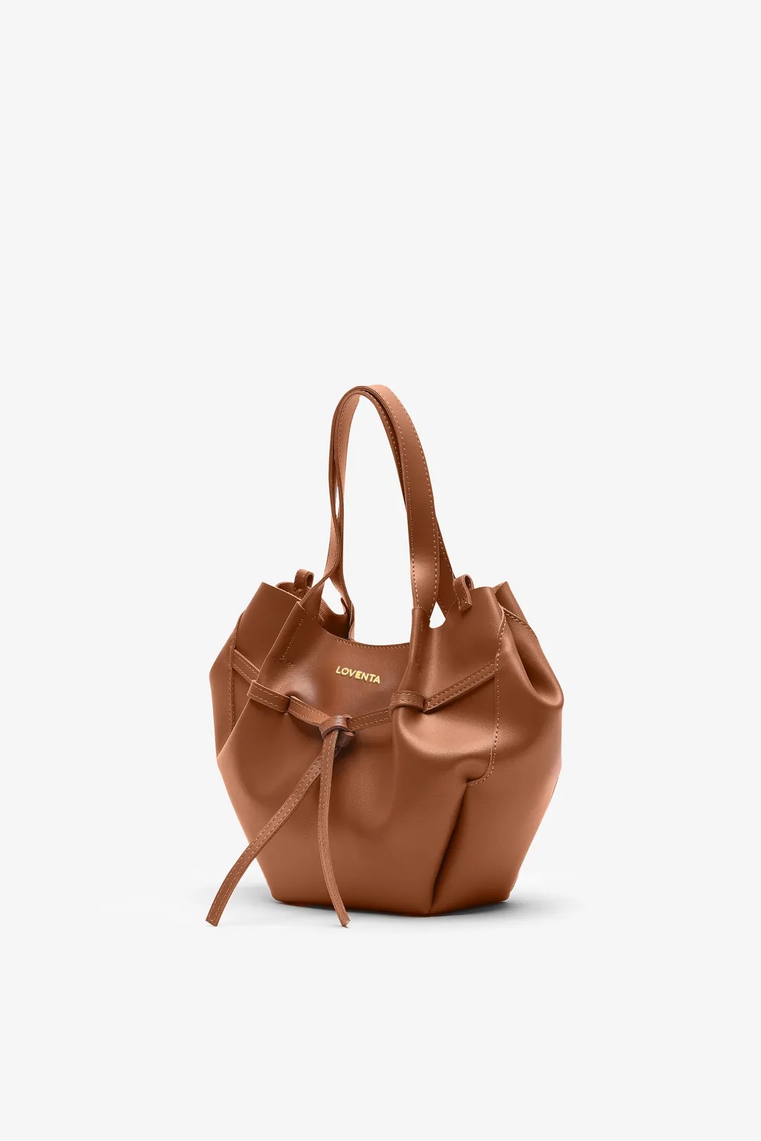 NIESHA Mini Tote Çanta - Taba