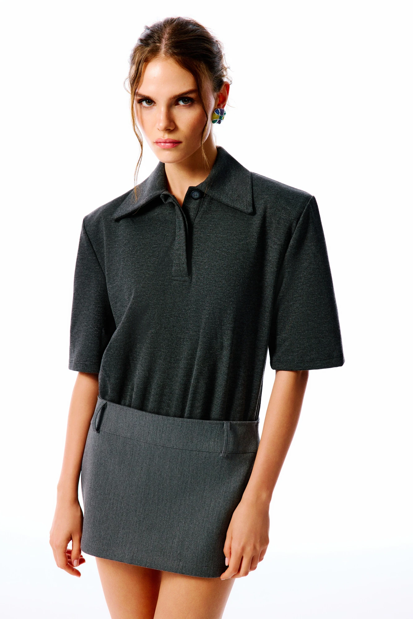 ANINA Bodysuit - Gri