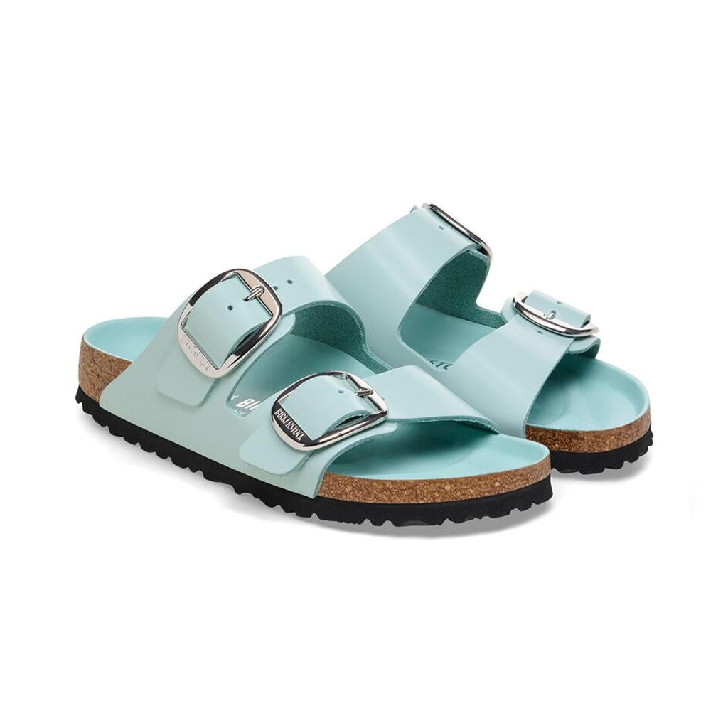 Arizona Big Buckle Parlak Deri Surf Green Terlik   