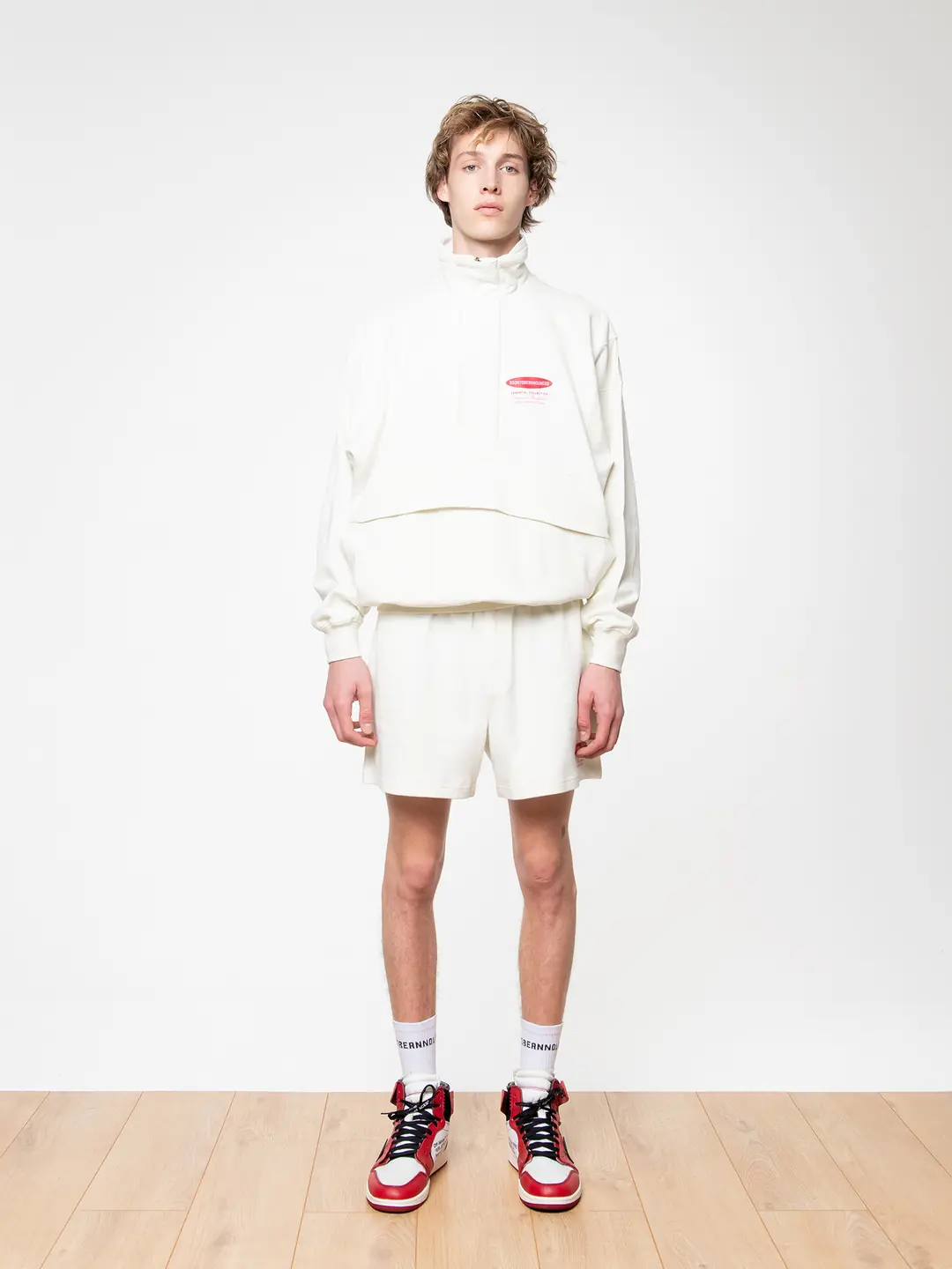 Essentials Logo Men Shorts Off White 1 Jpg