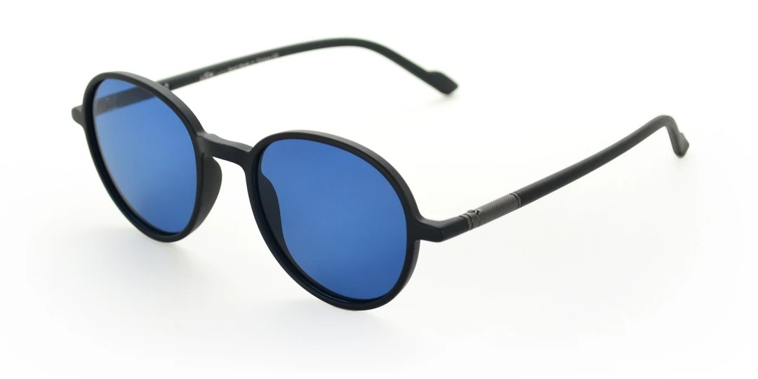 RUNDA Unisex Güneş Gözlüğü - Matte Black / Blue Degrade