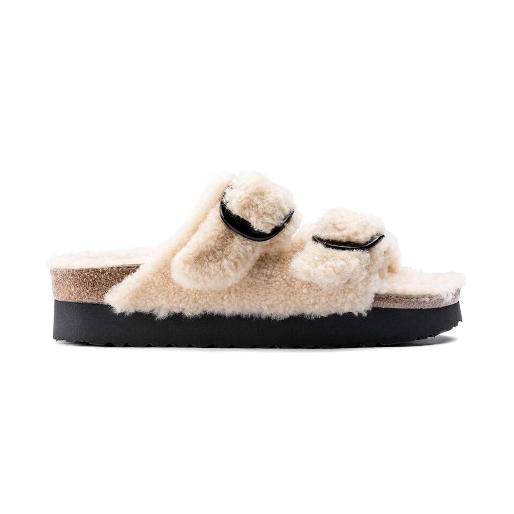 Arizona Big Buckle Platform Shearling Terlik