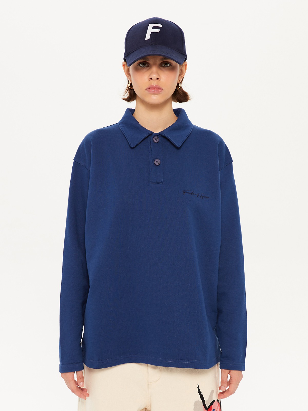 SIGNATURE Polo Sweatshirt - Lacivert