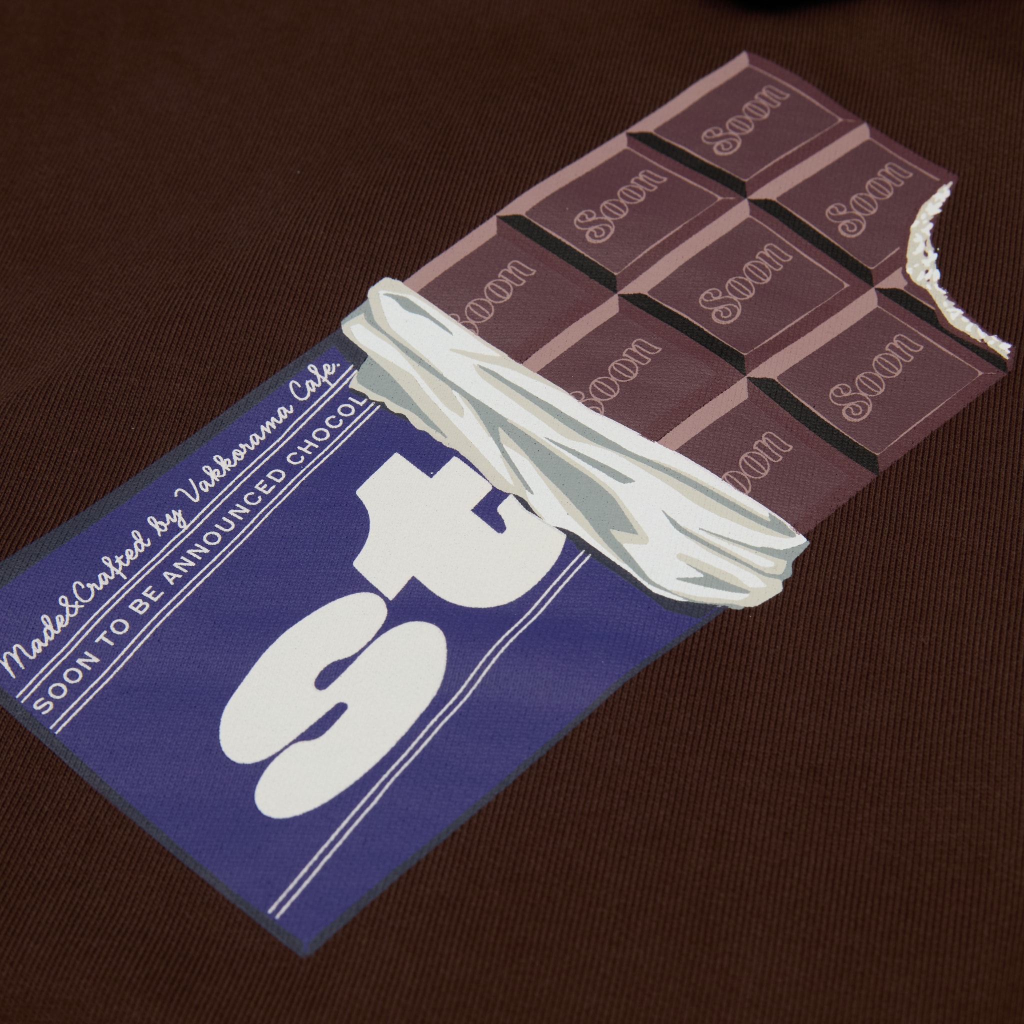 DARK CHOCOLATE Zip Hoodie - Koyu Kahverengi