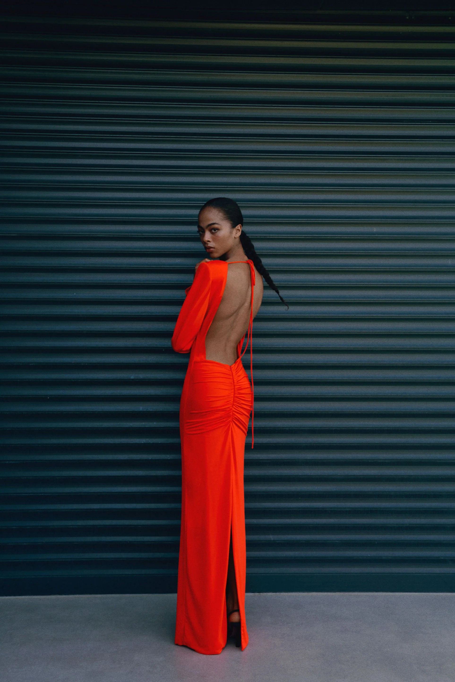 THE BRIA CRIMSON Maxi Elbise