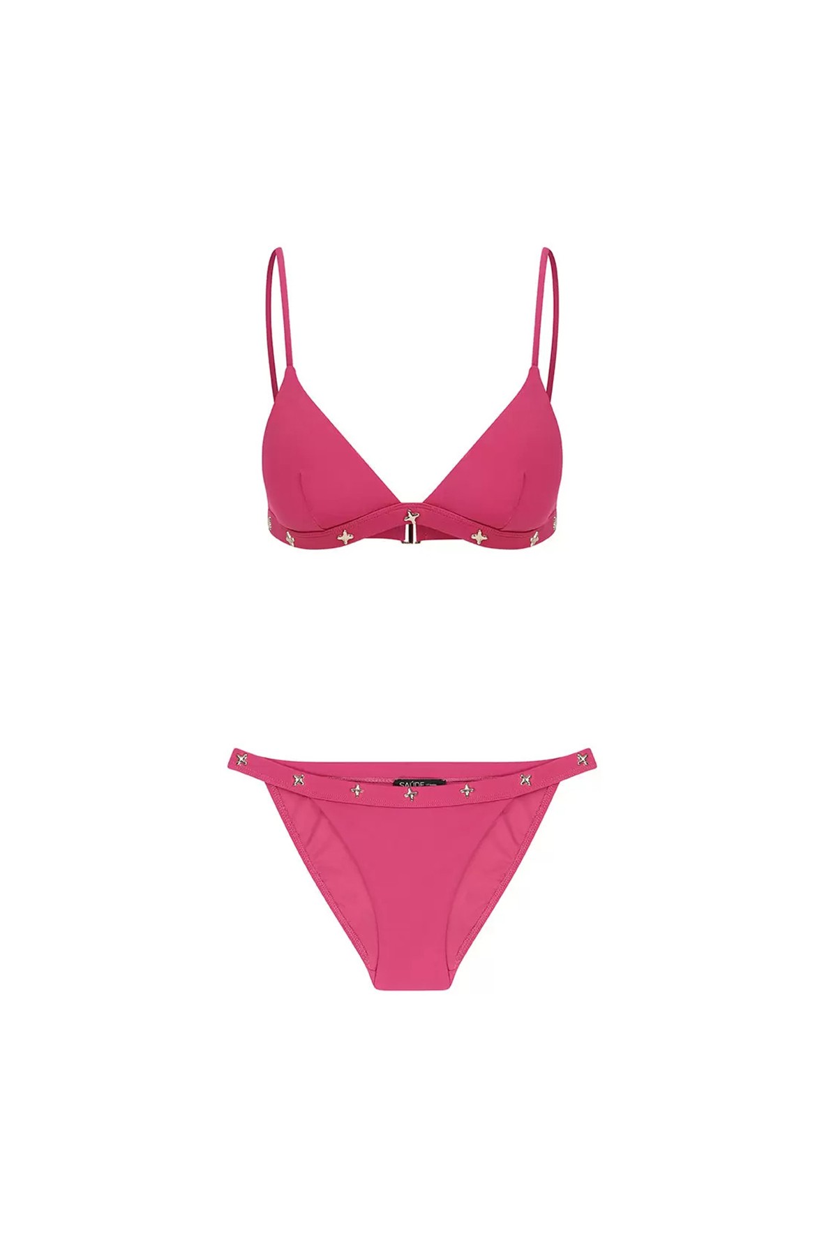 EL DIABLO Bikini W/Gold Pin - Fuchsia