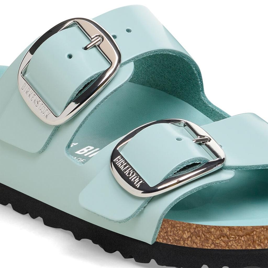 Arizona Big Buckle Parlak Deri Surf Green Terlik   