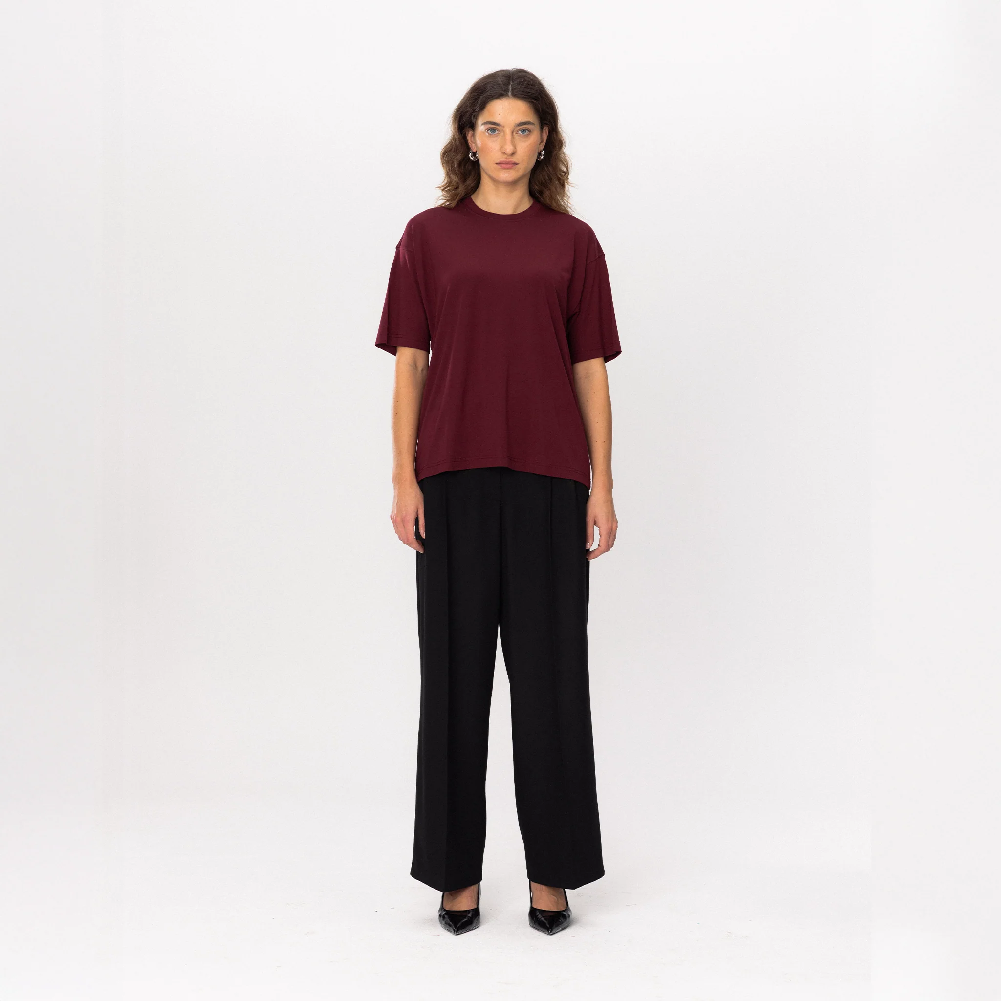 SOFT TOUCH T-Shirt- Bordo 