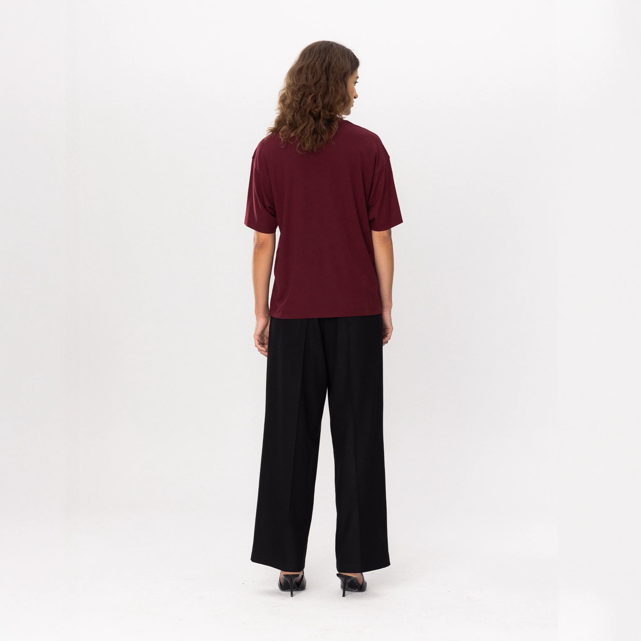 SOFT TOUCH T-Shirt- Bordo 