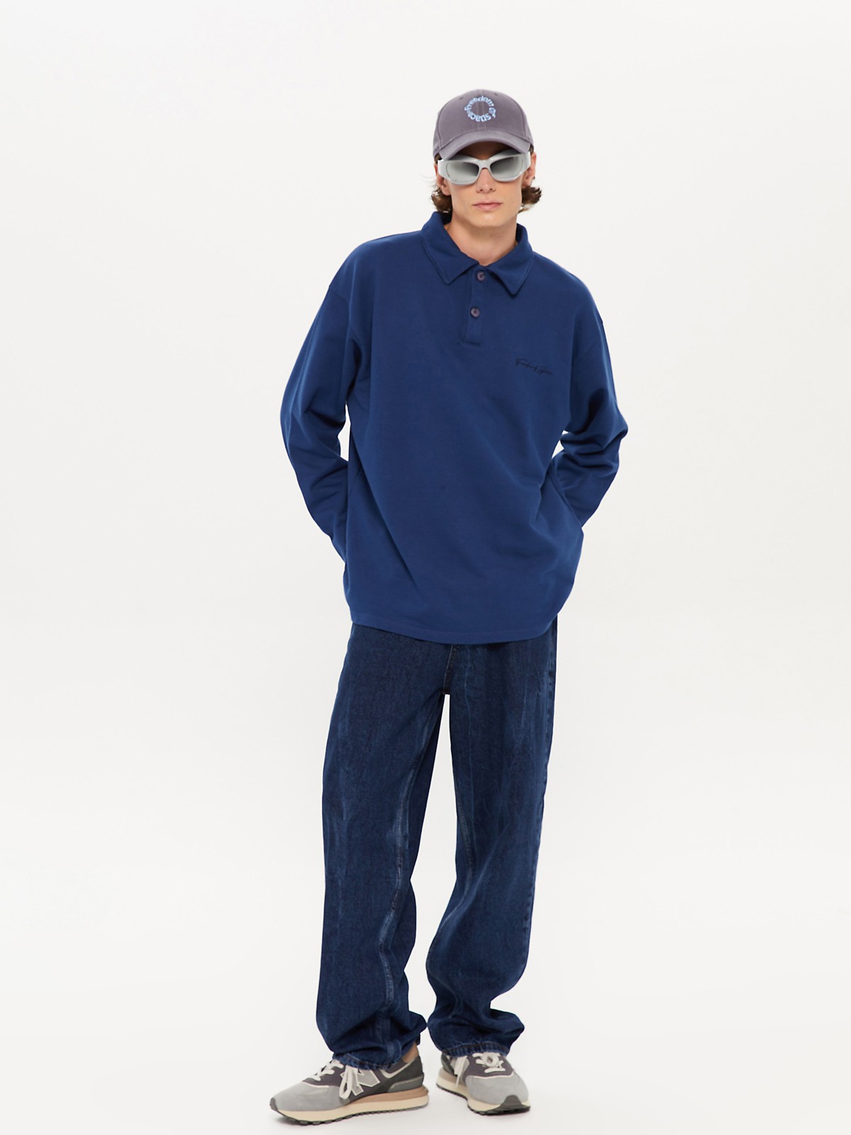 SIGNATURE Polo Sweatshirt - Lacivert