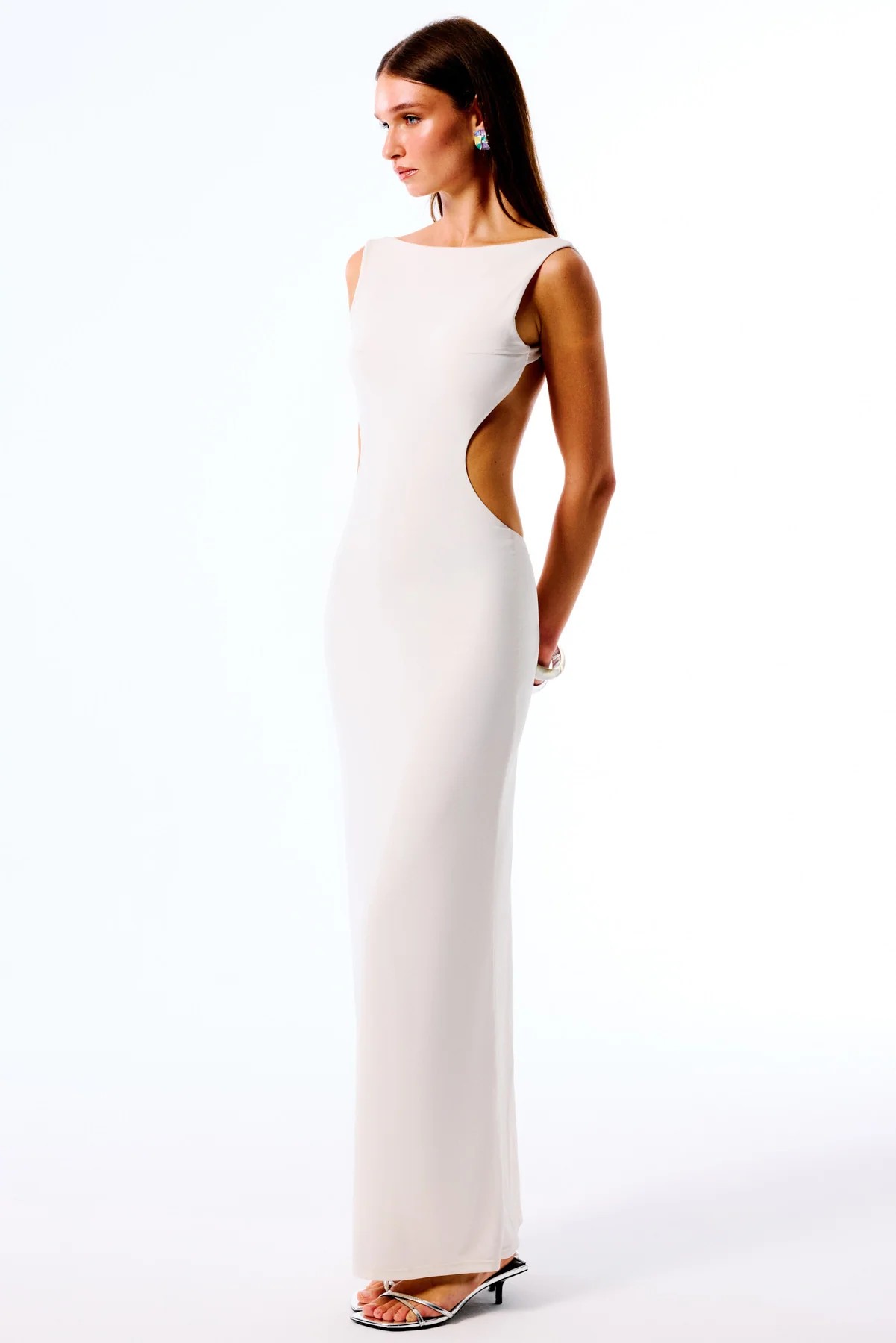 LOLA Maxi Elbise - Beyaz 