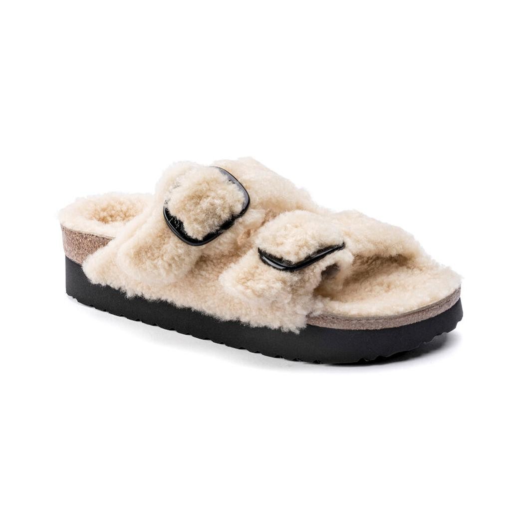 Arizona Big Buckle Platform Shearling Terlik