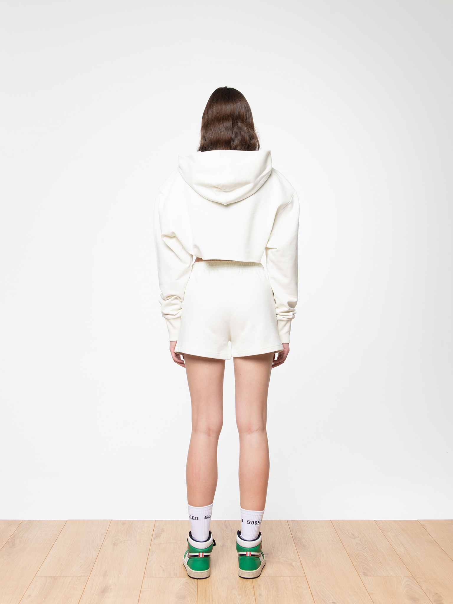 ESSENTIALS LOGO Shorts - Off White 