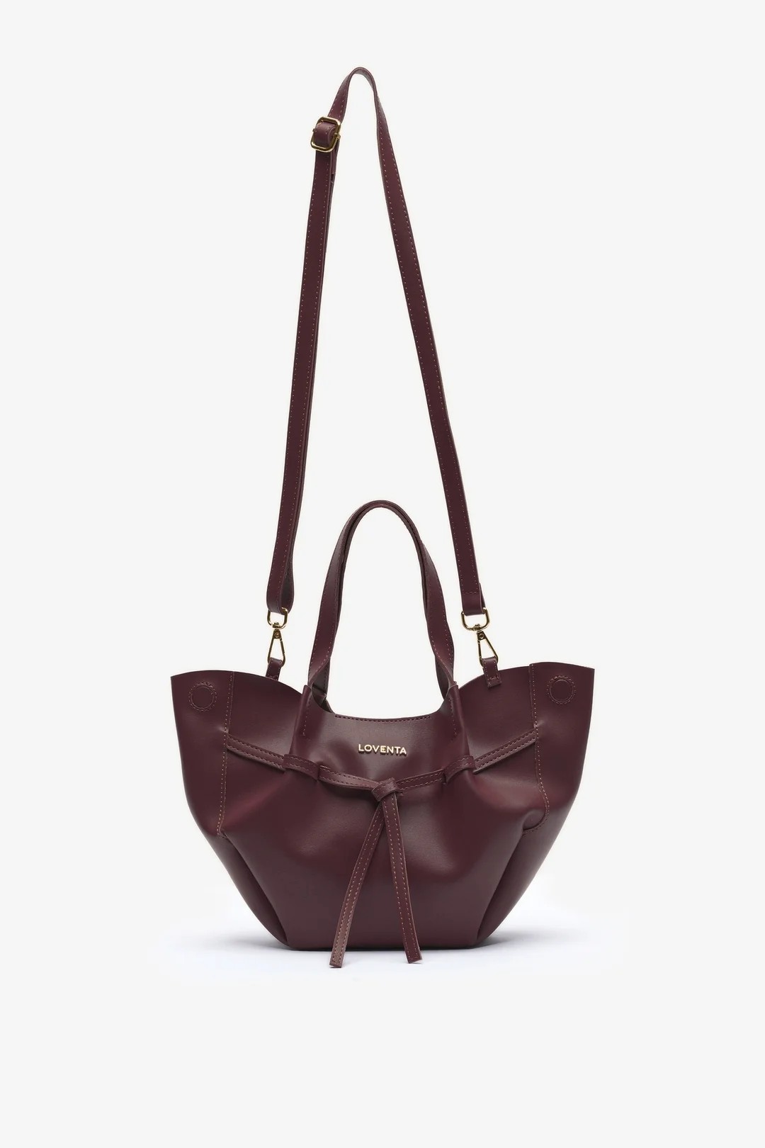 NIESHA Mini Tote Çanta - Bordo