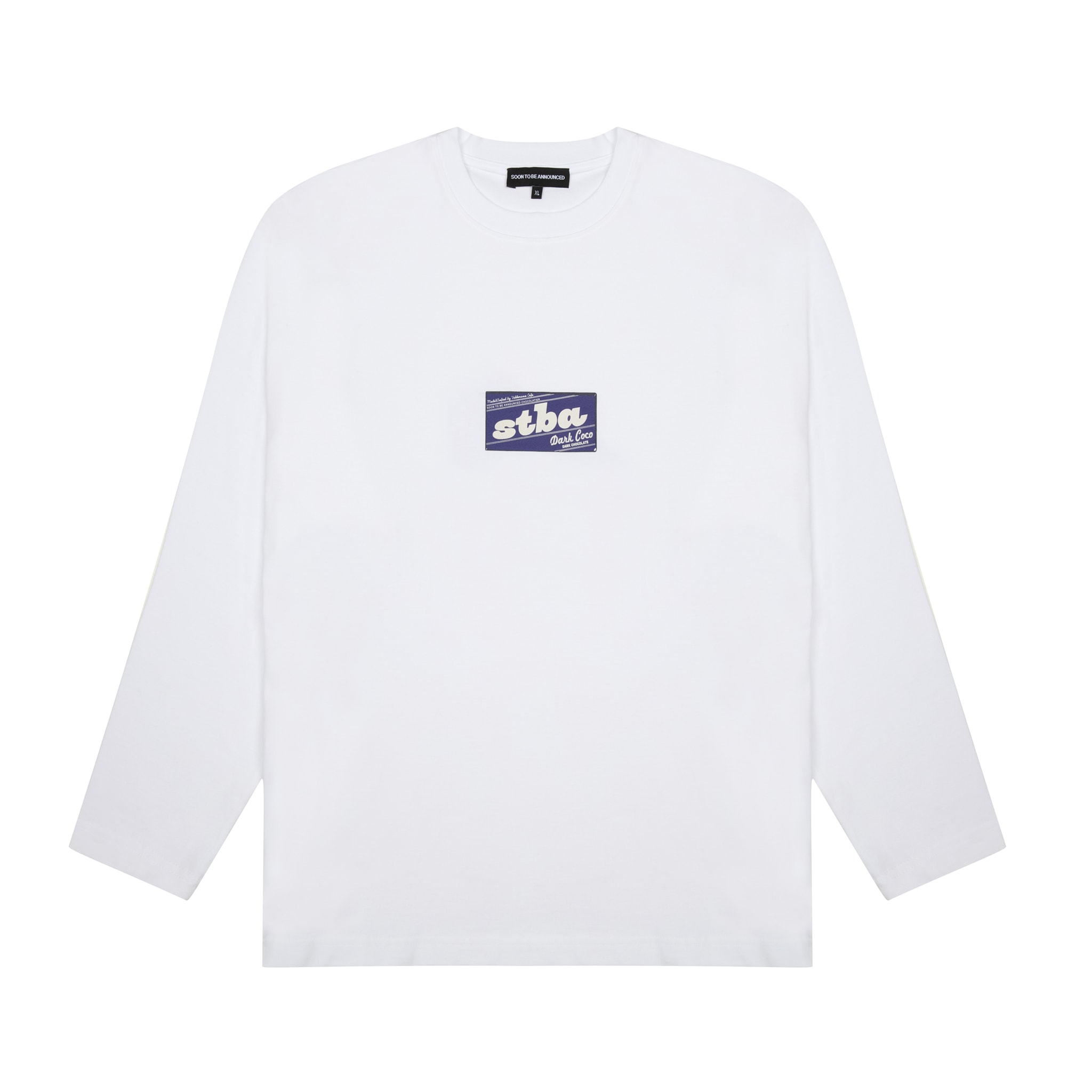 DARK CHOCOLATE L/S T-Shirt - Beyaz