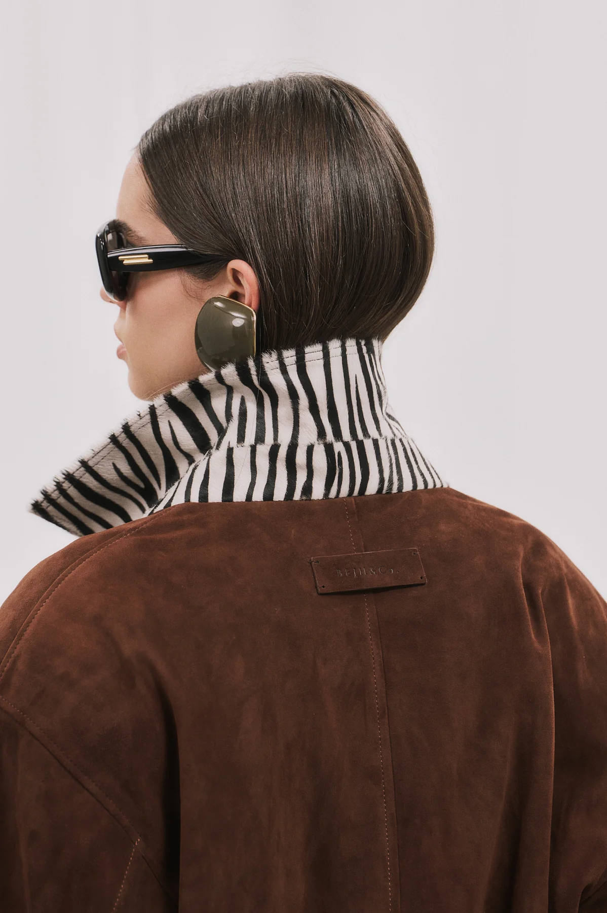 STORMIE Süet Deri Ceket  - Açık Kahve